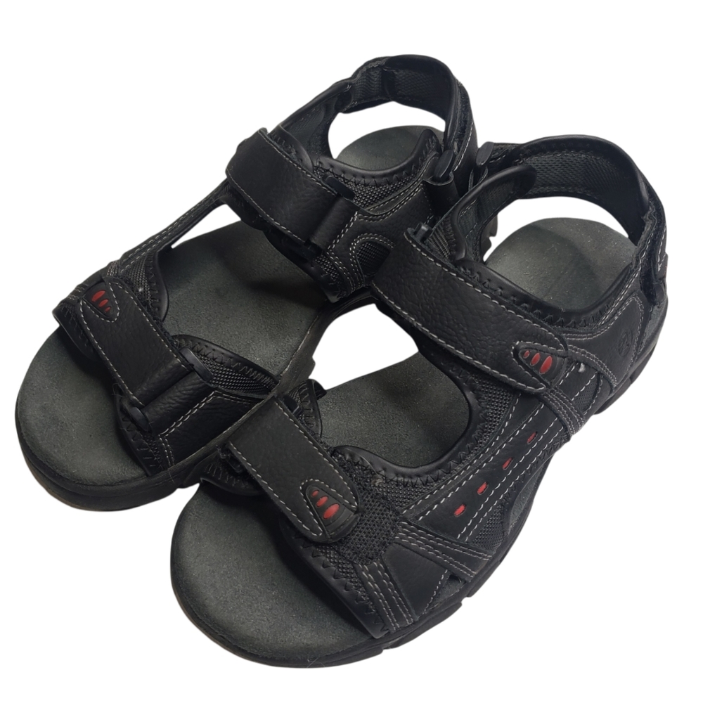 Coleman Lagoon Hiking Water Sport Footwear Black Sandals Hook & Loop Size 8